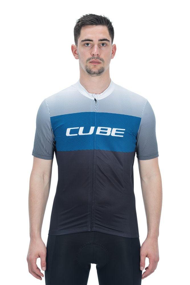 Cube TEAMLINE Trikot CMPT kurzarm - Liquid-Life #Wähle Deine Farbe_Schwarz Blau´Grau
