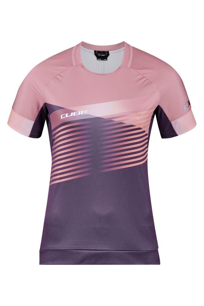 Cube TEAMLINE WS Rundhalstrikot kurzarm - Liquid-Life #Wähle Deine Farbe_Violett Rosa