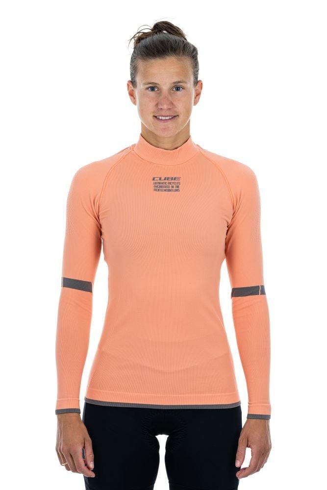 Cube WS Funktionsunterhemd Race Be Warm langarm - Liquid-Life #Wähle Deine Farbe_Coral