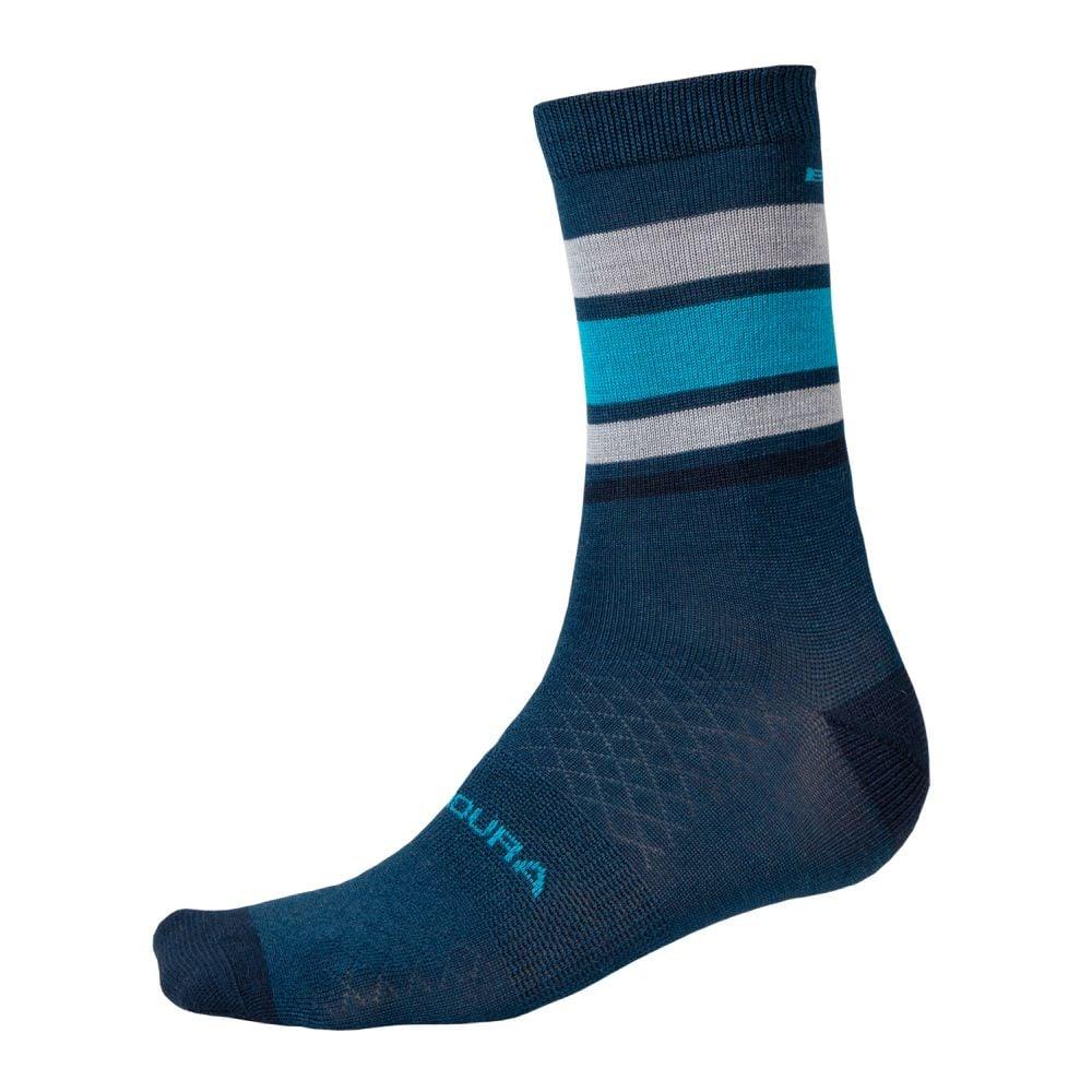 Endura BaaBaa Merino Stripe Socken - Liquid-Life #Wähle Deine Farbe_Blaubeere
