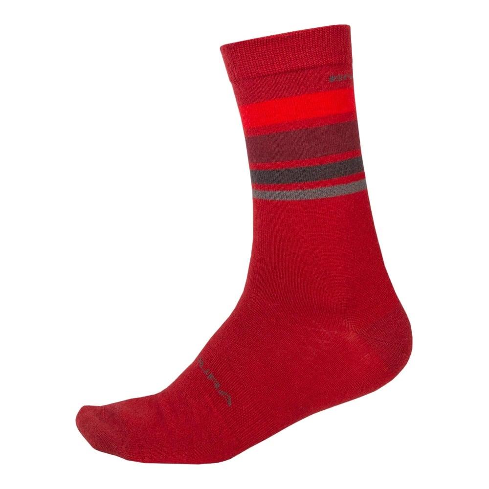 Endura BaaBaa Merino Stripe Socken - Liquid-Life #Wähle Deine Farbe_Rot