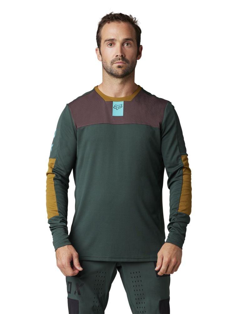 Fox Defend LS Trikot Foxhead - Liquid-Life #Wähle Deine Farbe_Emerald