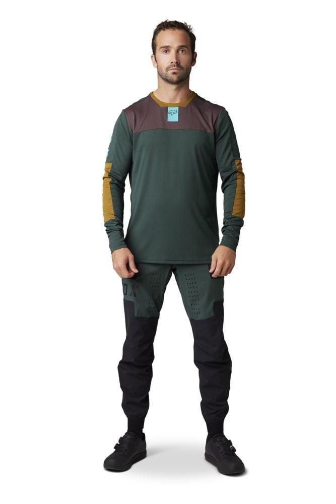 Fox Defend LS Trikot Foxhead - Liquid-Life #Wähle Deine Farbe_Emerald