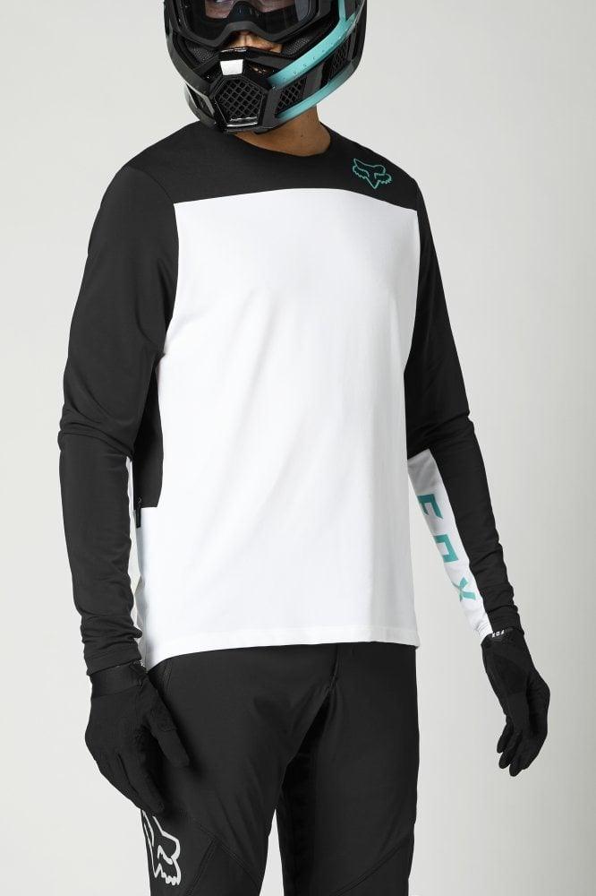 Fox Langärmliges Jersey Defend Delta™ - Liquid-Life #Wähle Deine Farbe_White