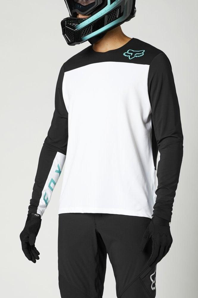 Fox Langärmliges Jersey Defend Delta™ - Liquid-Life #Wähle Deine Farbe_White