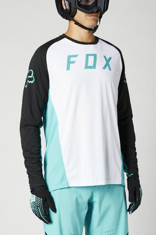 Fox Langärmliges Jersey Defend - Liquid-Life #Wähle Deine Farbe_White