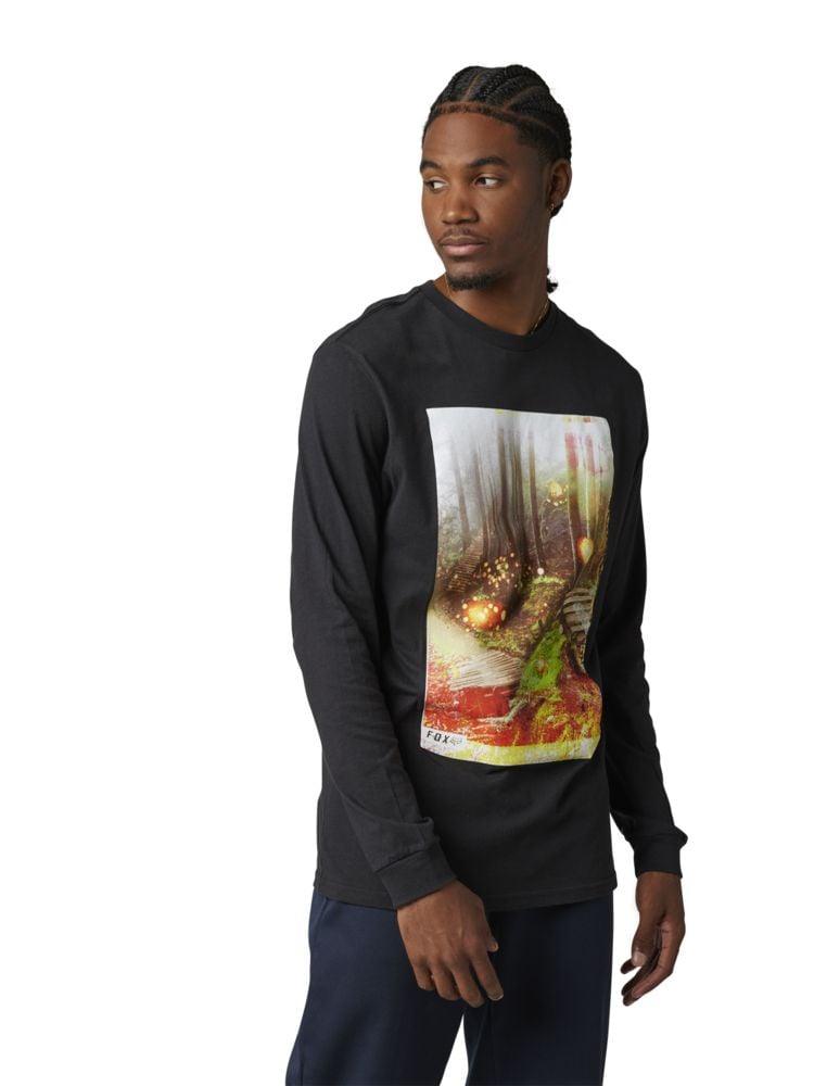 Fox Langärmliges Premium-T-Shirt Dilineation - Liquid-Life #Wähle Deine Farbe_Black