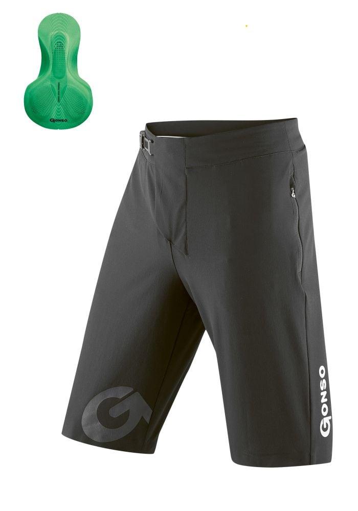 Gonso Sitivo Shorts Bikeshort - Liquid-Life #Wähle Deine Farbe_black/bright green