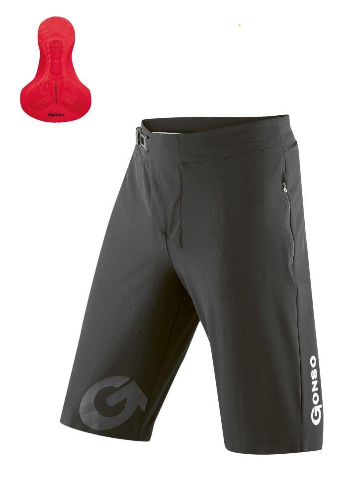 Gonso Sitivo Shorts Bikeshort - Liquid-Life #Wähle Deine Farbe_black/fire