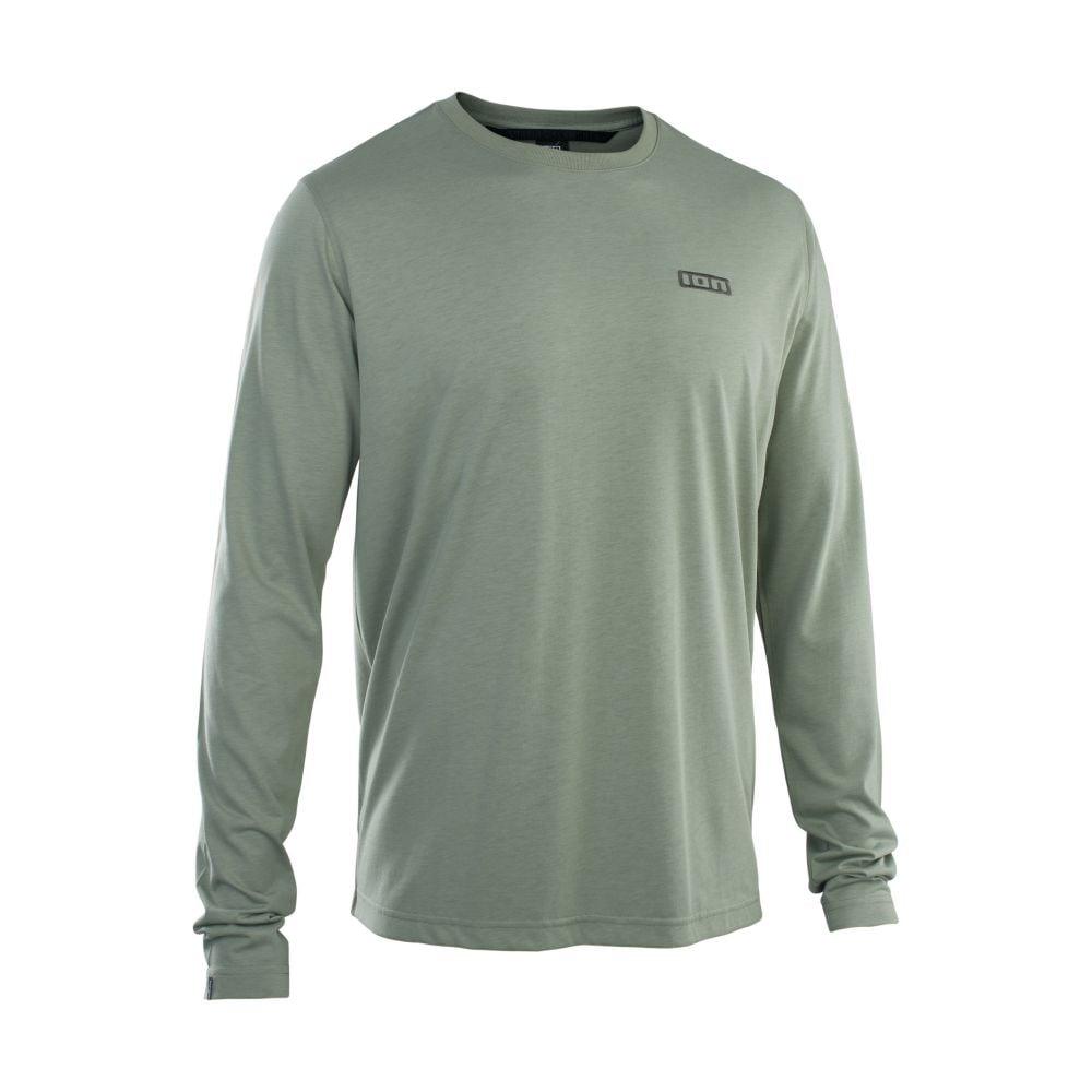 ION Bike Tee S_Logo LS DR - Liquid-Life #Wähle Deine Farbe_Grey Melange