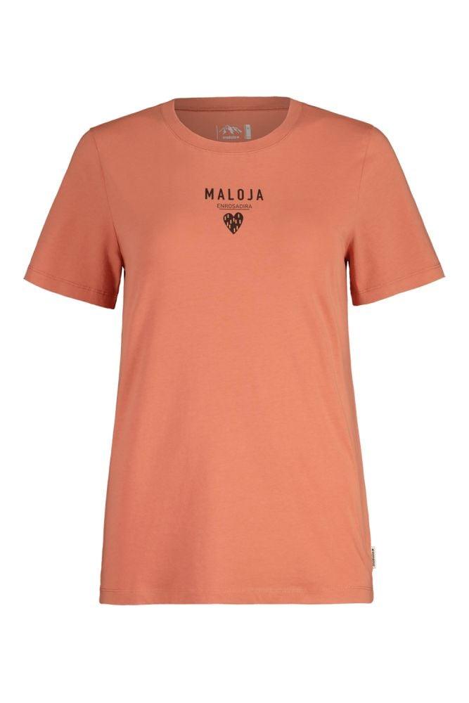 Maloja PlanbellM. Organic Cotton Tee - Liquid-Life #Wähle Deine Farbe_Rosewood