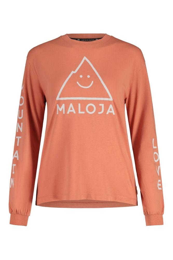 Maloja SanoM. Organic Cotton Longsleeve - Liquid-Life #Wähle Deine Farbe_Rosewood