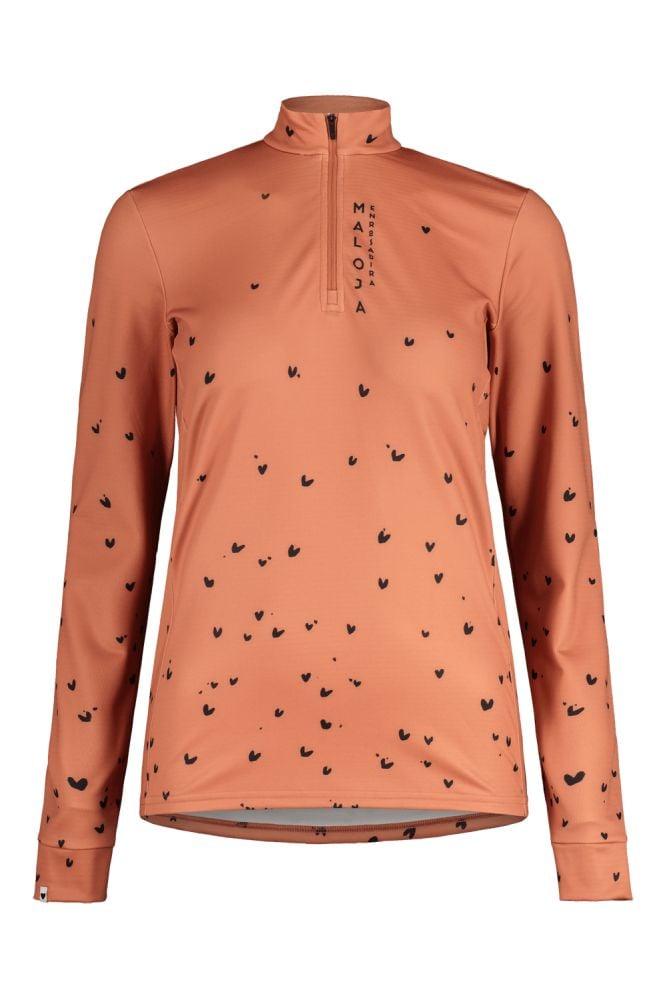 Maloja SawangM Adventure Midlayer Shirt - Liquid-Life #Wähle Deine Farbe_Rosewood Flying Hearts