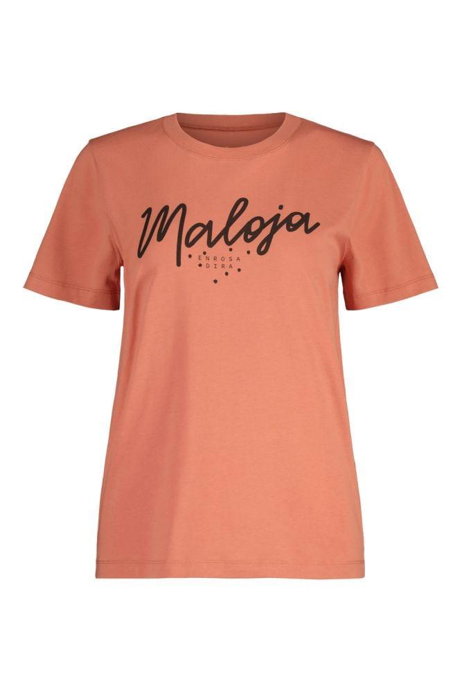 Maloja VogelbeereM. Organic Cotton Tee - Liquid-Life #Wähle Deine Farbe_Rosewood