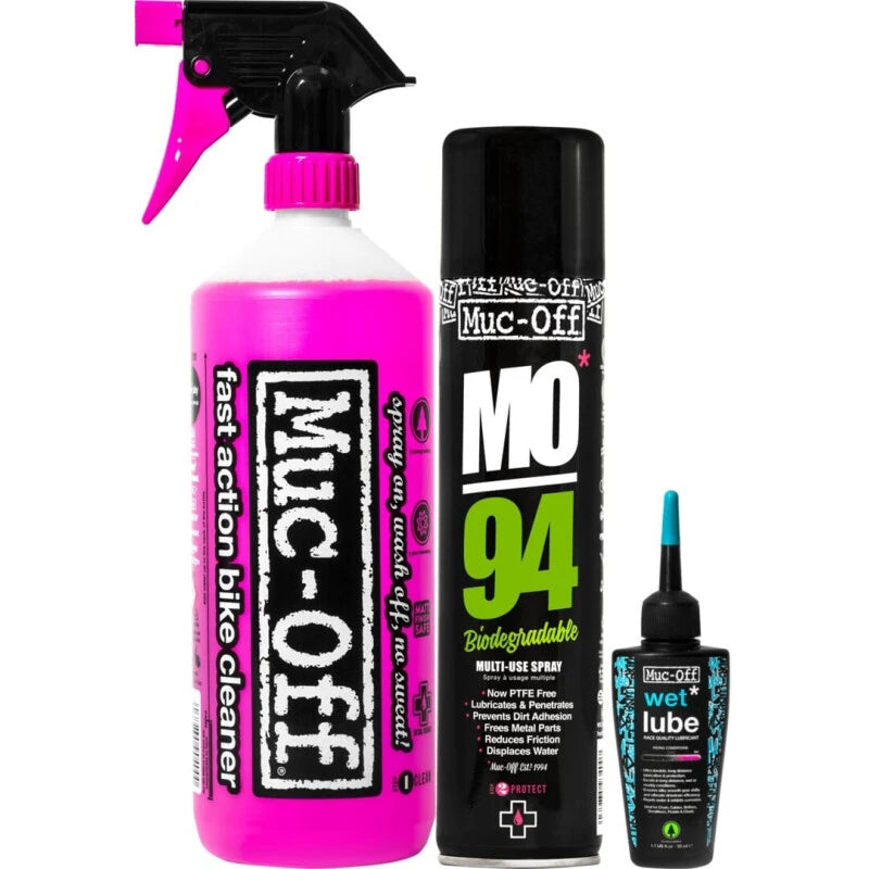 Muc Off Reinigungs, Pflege & Schmierstoff Set (Nass)