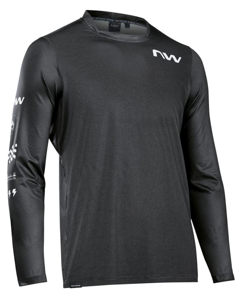 Northwave Bomb Jersey LS - Liquid-Life #Wähle Deine Farbe_Black/White