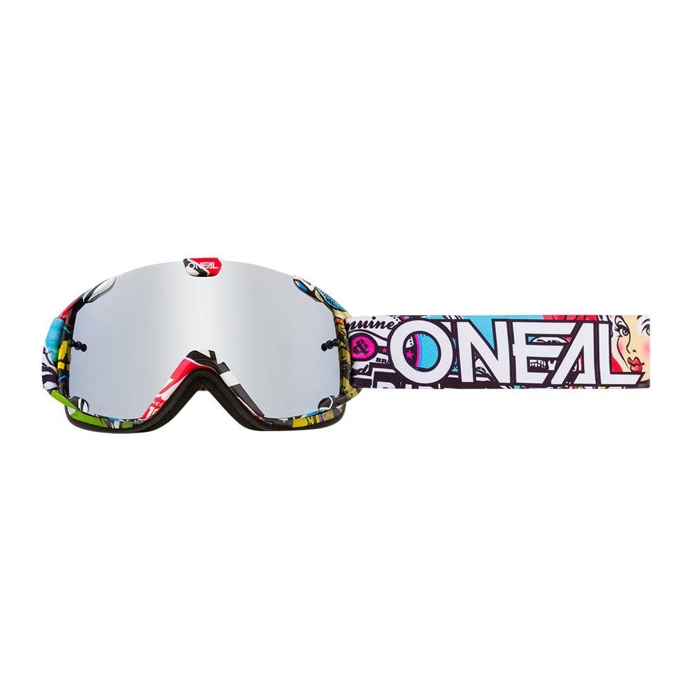 O'Neal B-30 Youth Goggle CRANK - Liquid-Life #Wähle Deine Farbe_multi - silver mirror