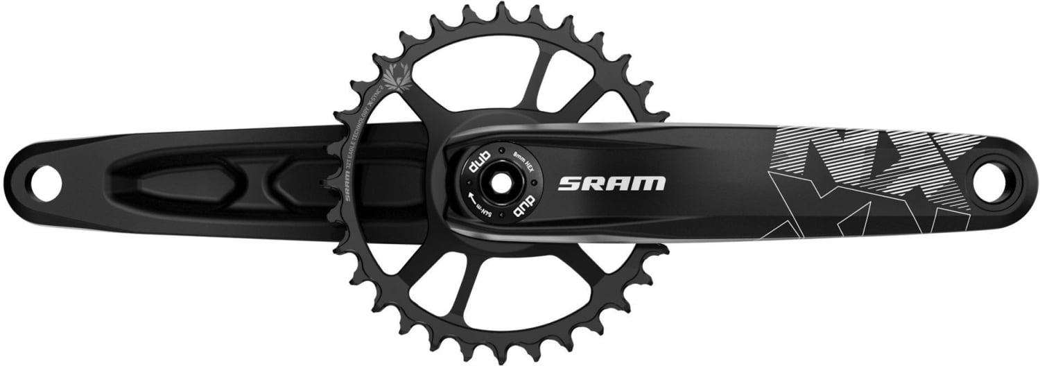 SRAM Kurbelgarnitur NX Eagle DUB 170mm, 32T DM, schwarz ohne DUB Innenlager - Liquid-Life