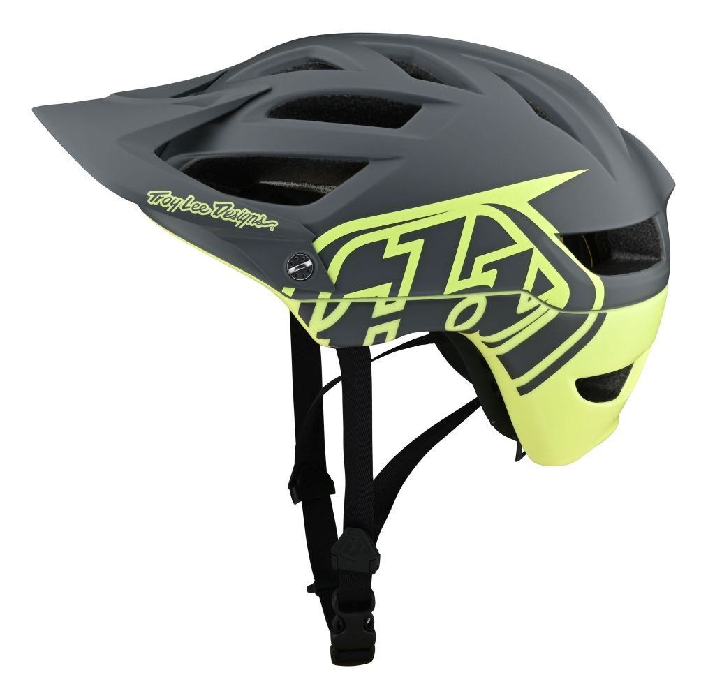 Troy Lee Designs A1 MIPS Helm Classic - Liquid-Life #Wähle Deine Farbe_gray/yellow