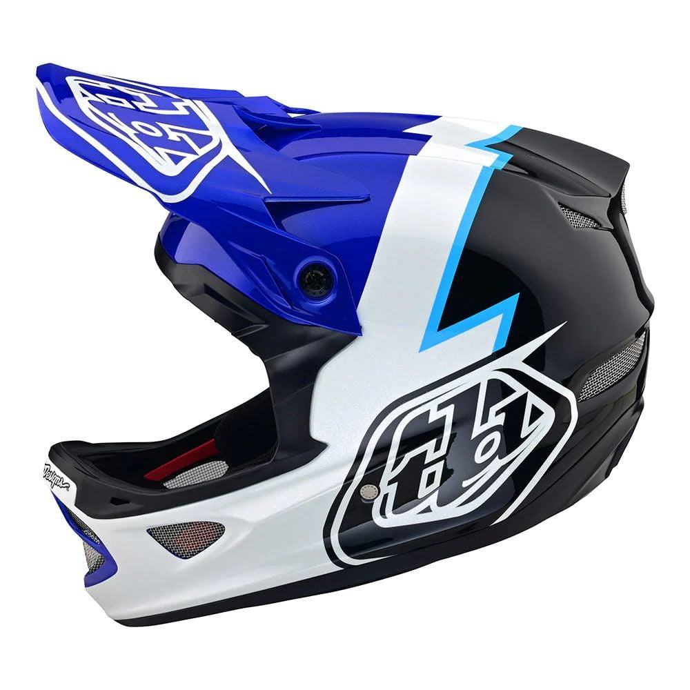 Troy Lee Designs D3 Fiberlite Helmet No Mips - Liquid-Life #Wähle Deine Farbe_Volt Blue