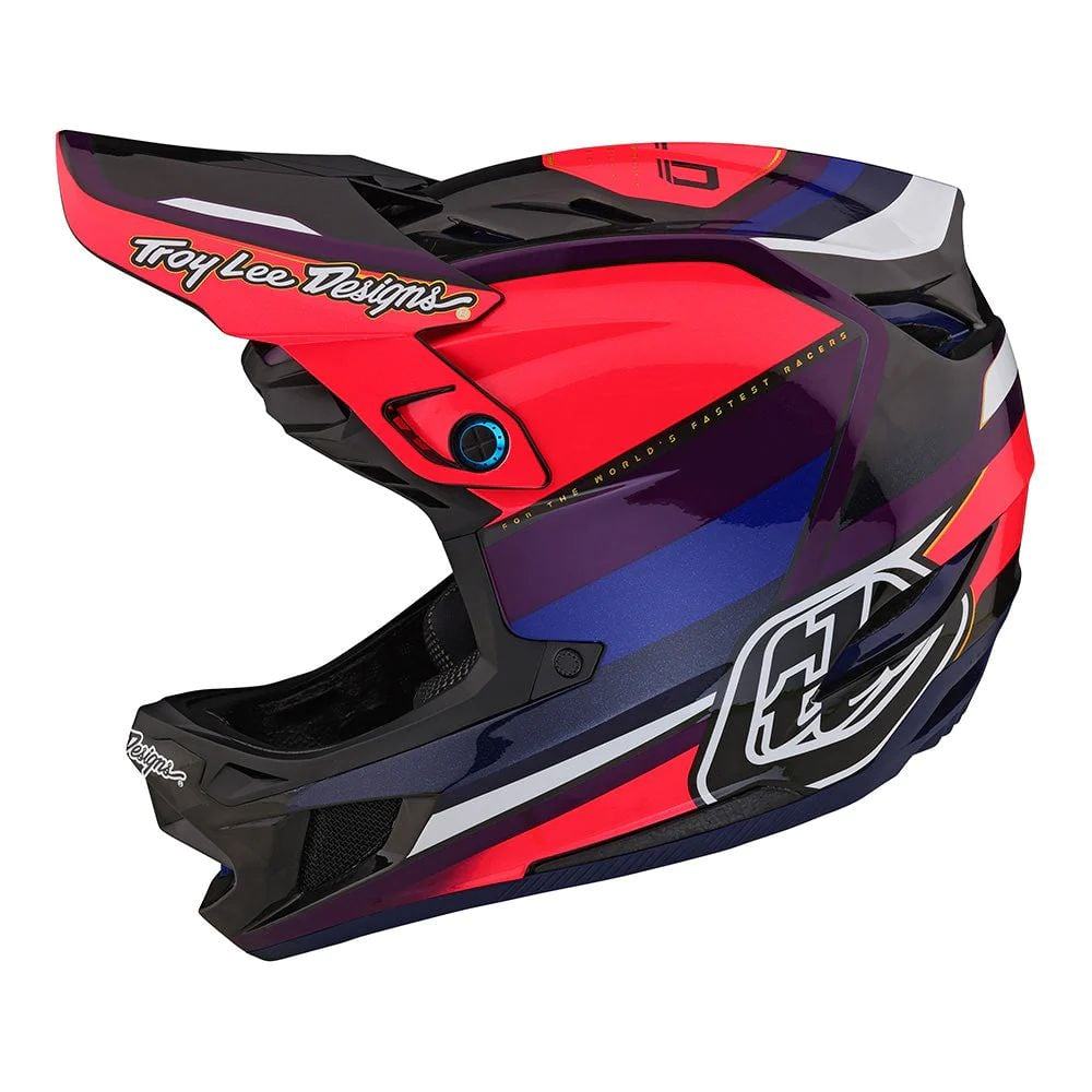 Troy Lee Designs D4 Carbon Helmet W/Mips - Liquid-Life #Wähle Deine Farbe_Reverb Pink / Purple