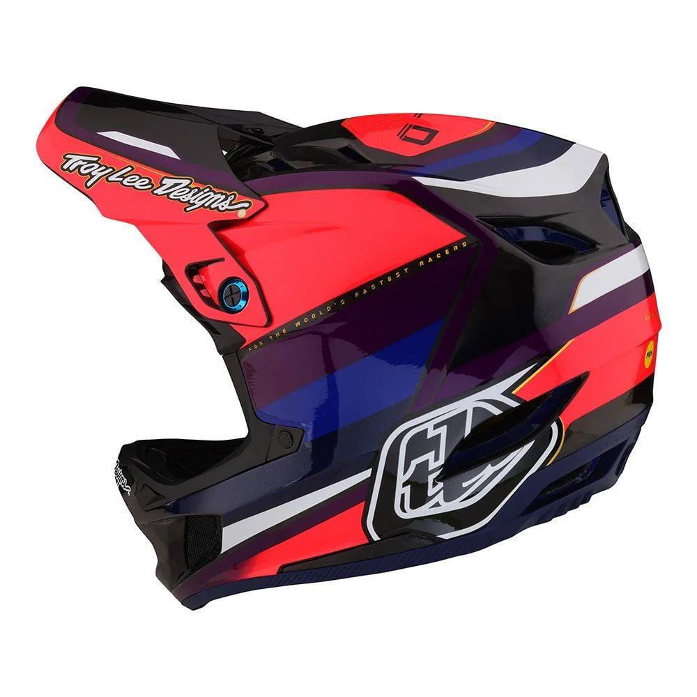 Troy Lee Designs D4 Carbon Helmet W/Mips - Liquid-Life #Wähle Deine Farbe_Reverb Pink / Purple