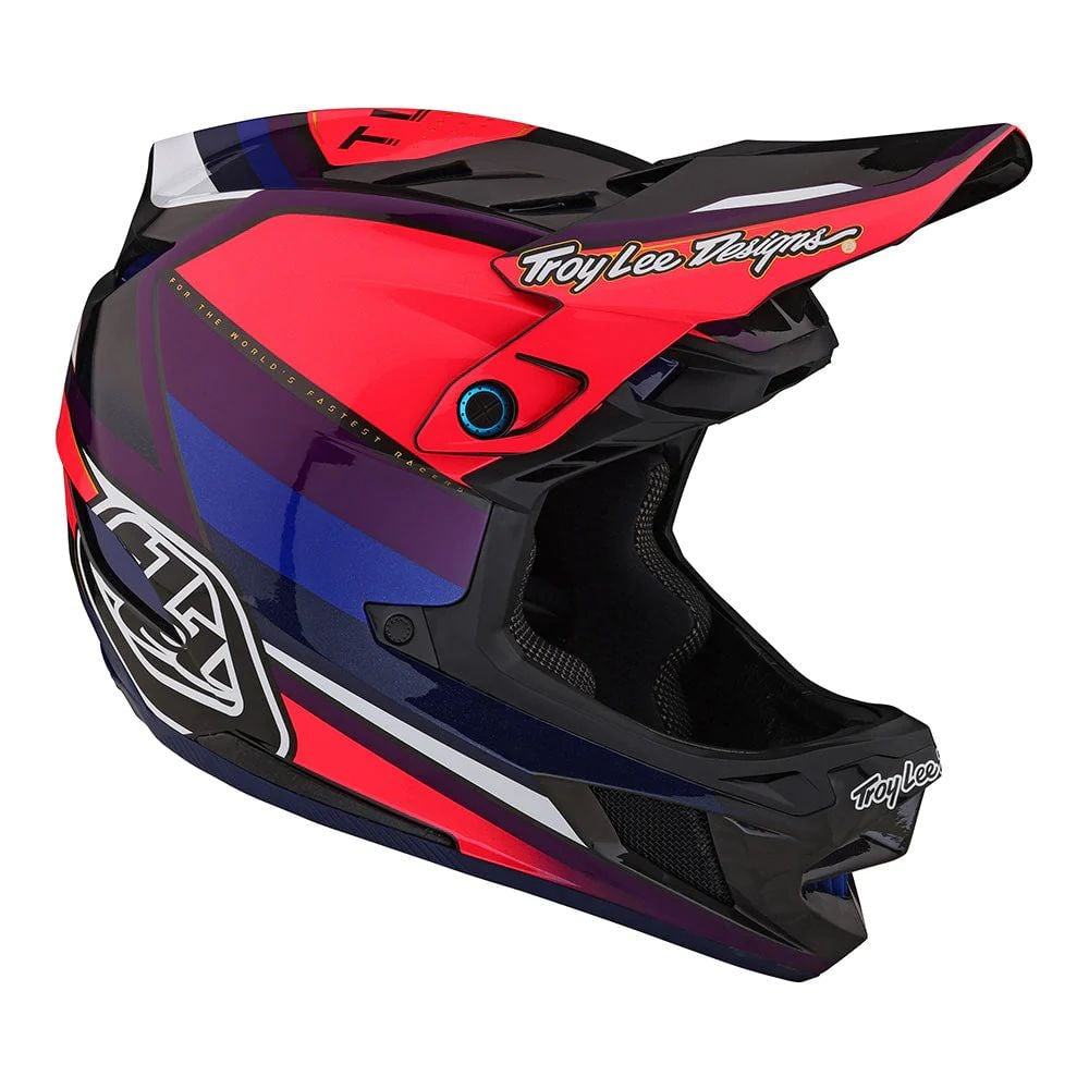 Troy Lee Designs D4 Carbon Helmet W/Mips - Liquid-Life #Wähle Deine Farbe_Reverb Pink / Purple