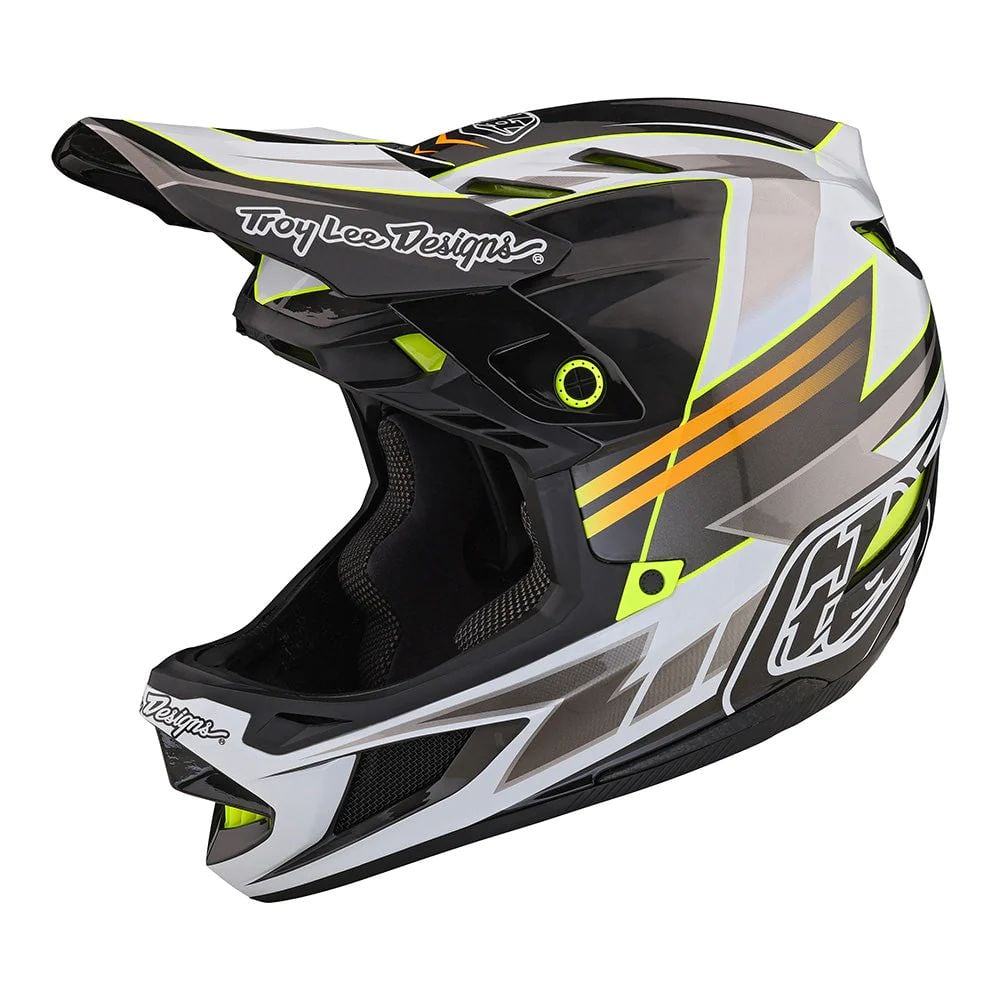 Troy Lee Designs D4 Carbon Helmet W/Mips - Liquid-Life #Wähle Deine Farbe_Saber Gray