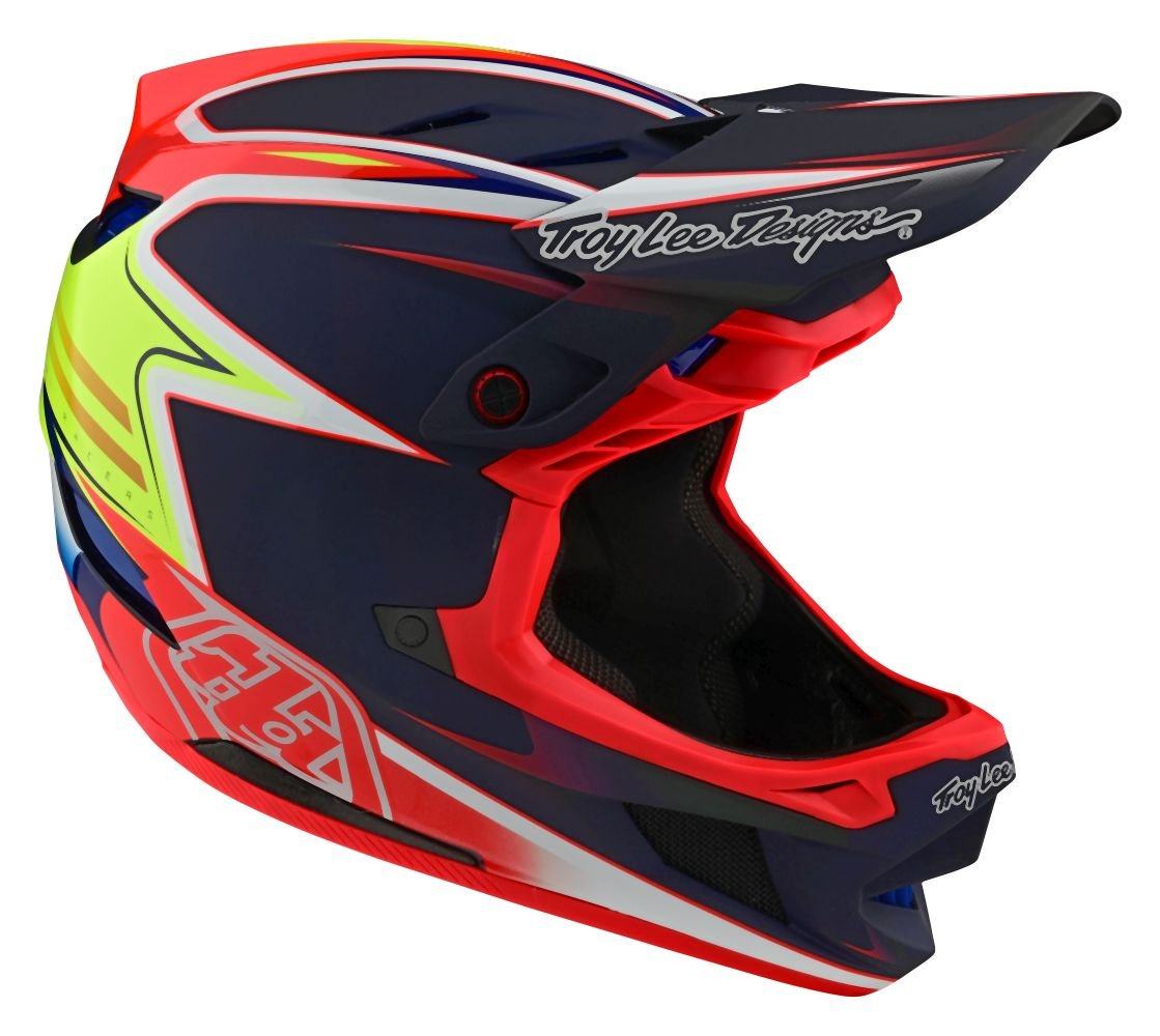 Troy Lee Designs D4 Carbon MIPS Helm Lines - Liquid-Life #Wähle Deine Farbe_black/red