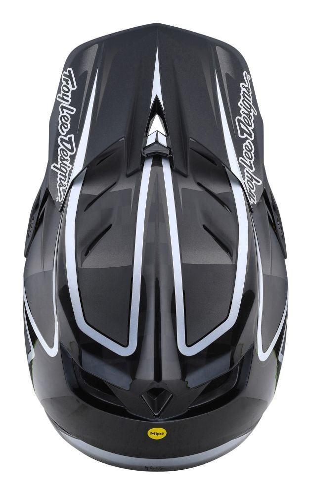 Troy Lee Designs D4 Carbon MIPS Helm Lines - Liquid-Life #Wähle Deine Farbe_black/gray