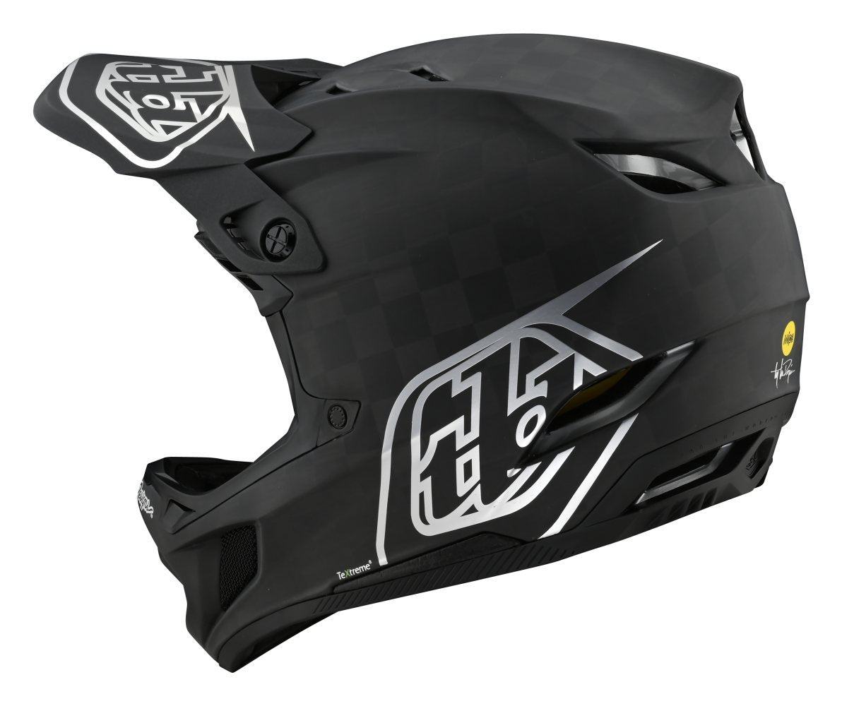 Troy Lee Designs D4 Carbon Stealth - Liquid-Life #Wähle Deine Farbe_Black / Silver