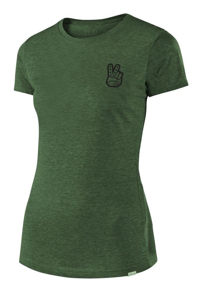 Troy Lee Designs Women Peace & Wheelies Tee - Liquid-Life #Wähle Deine Farbe_Olive