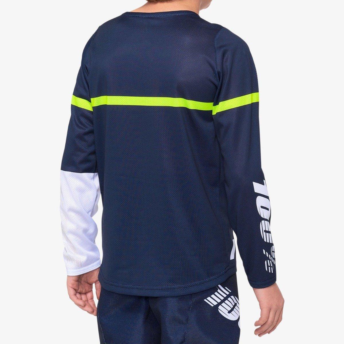 100% R Core DH Youth Jersey - Liquid-Life #Wähle Deine Farbe_Dark Blue/Yellow