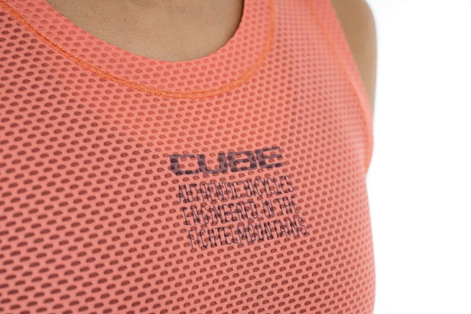 Cube WS Funktionsunterhemd Mesh ärmellos - Liquid-Life #Wähle Deine Farbe_Coral