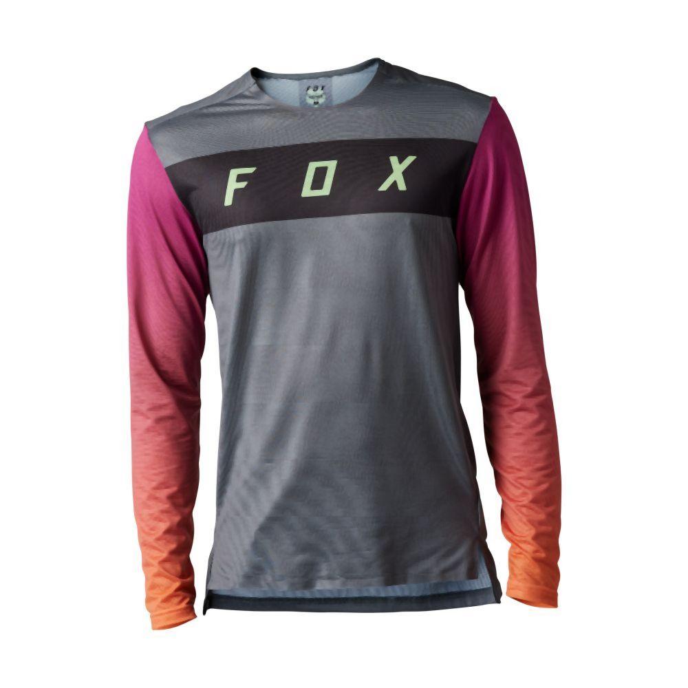 Fox Flexair LS Jersey Arcadia 2023 - Liquid-Life #Wähle Deine Farbe_Pewter