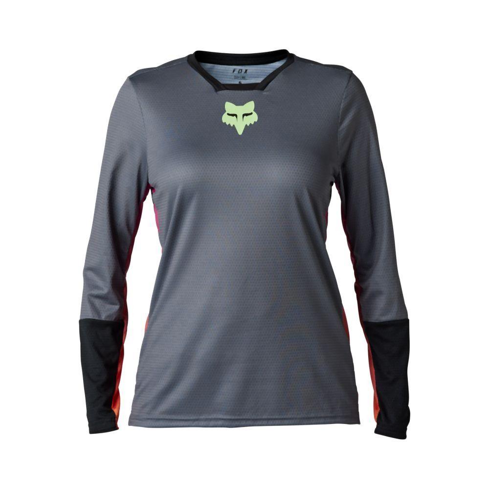 Fox W Defend Race LS Jersey - Liquid-Life #Wähle Deine Farbe_Pewter