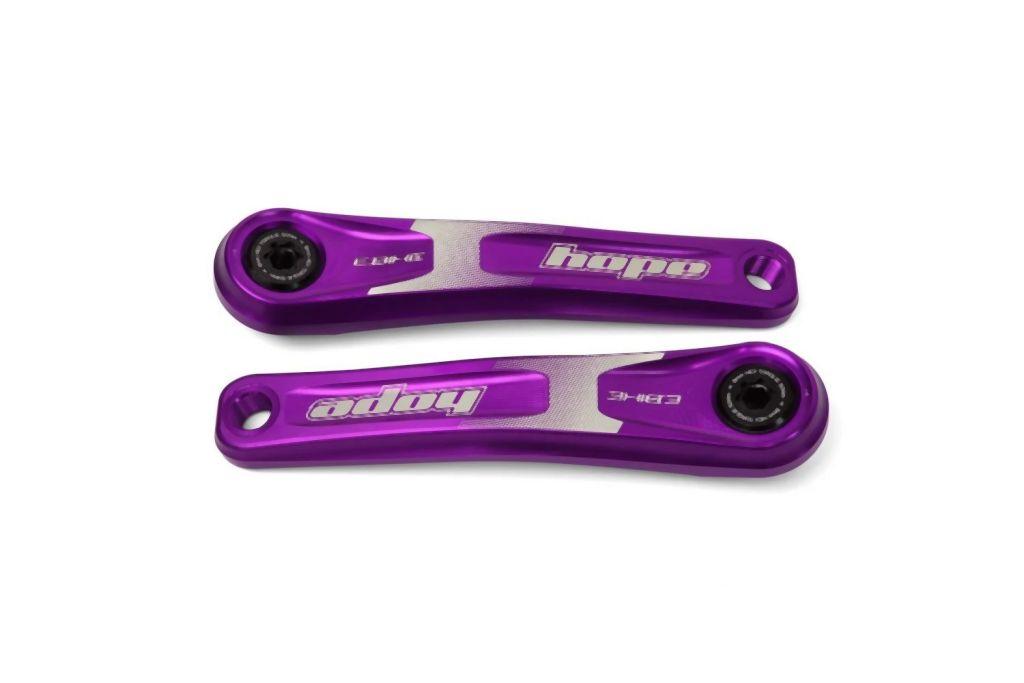 Hope E-Bike Crankset - Standard Offset - 165mm - Liquid-Life #Wähle Deine Farbe_Purple