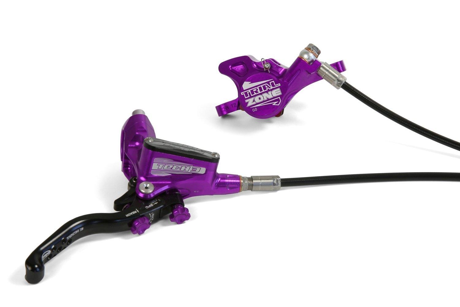 Hope Tech 3 Trial Zone FR No.9 - No Rotor - R/H - Liquid-Life #Wähle Deine Farbe_PURPLE