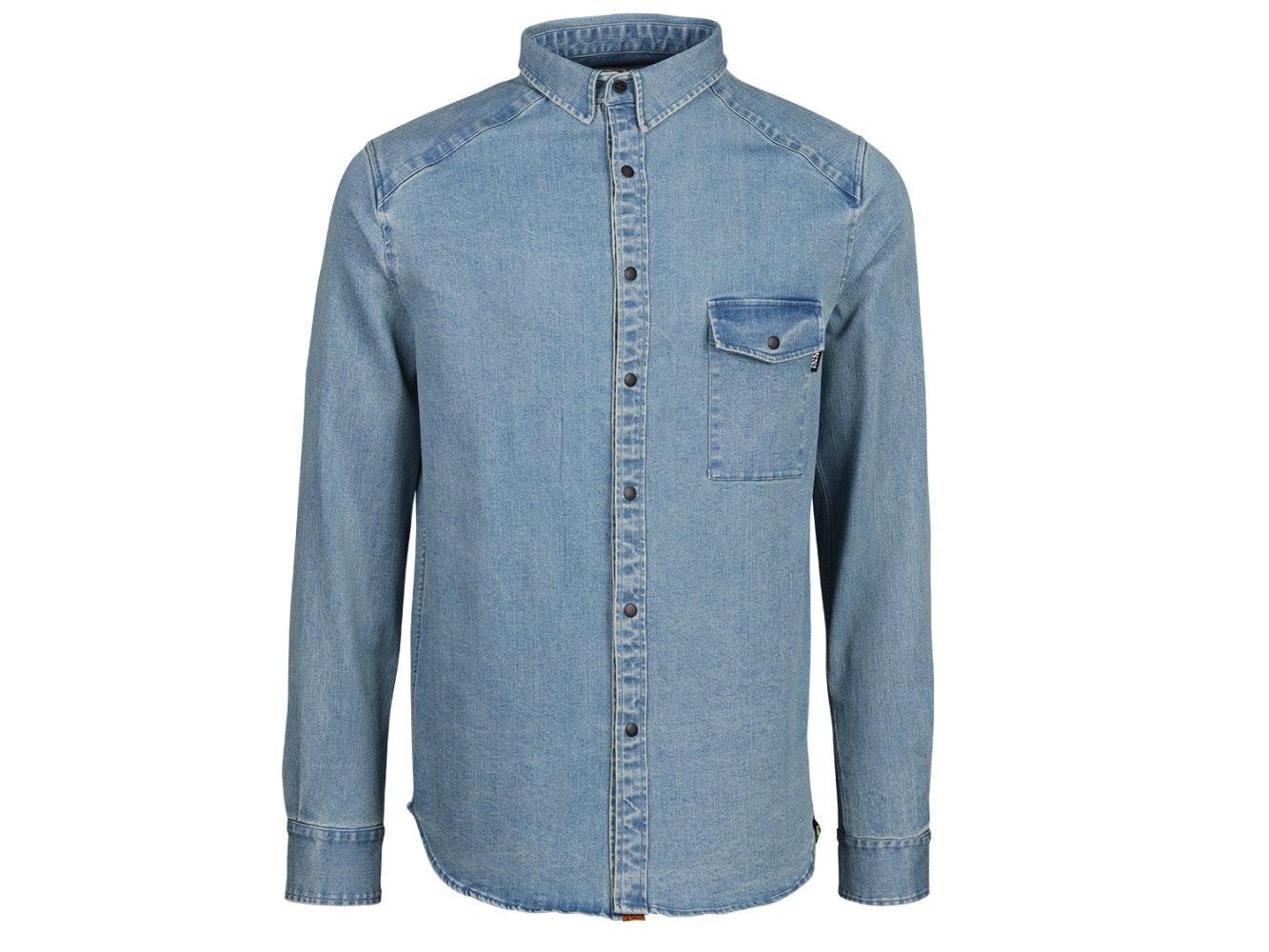 IXS Carve Digger Organic Denim Shirt - Liquid-Life #Wähle Deine Farbe_Washed Blue